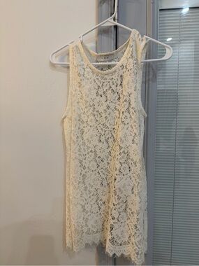 IRO Cream Lace Halter Dress